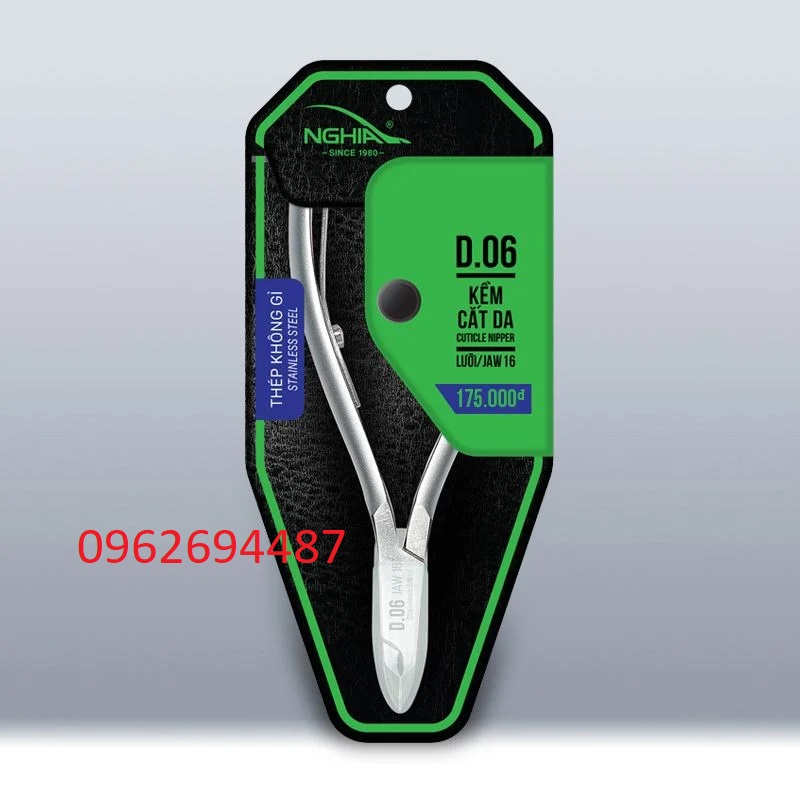 Kềm Nghĩa D06 – Cán hẹp chuyên dụng, mang vuông sắc bén