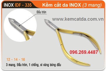 Kềm Bali cắt da inox IDF 335